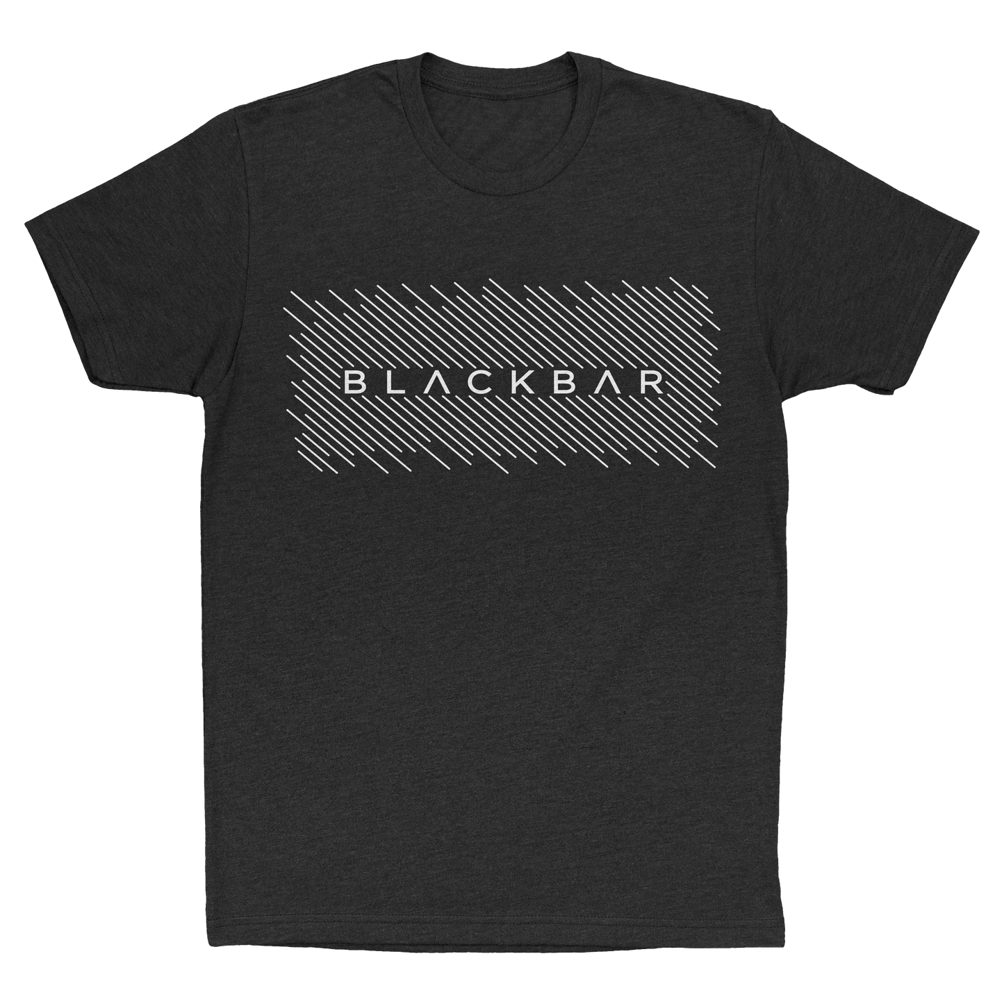 White Diagonal Logo Tee